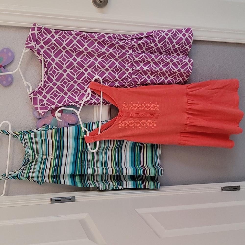 New Girls Crazy8 Dresses, Lot of 3 dresses size 5-6, vibrant colors and patterns